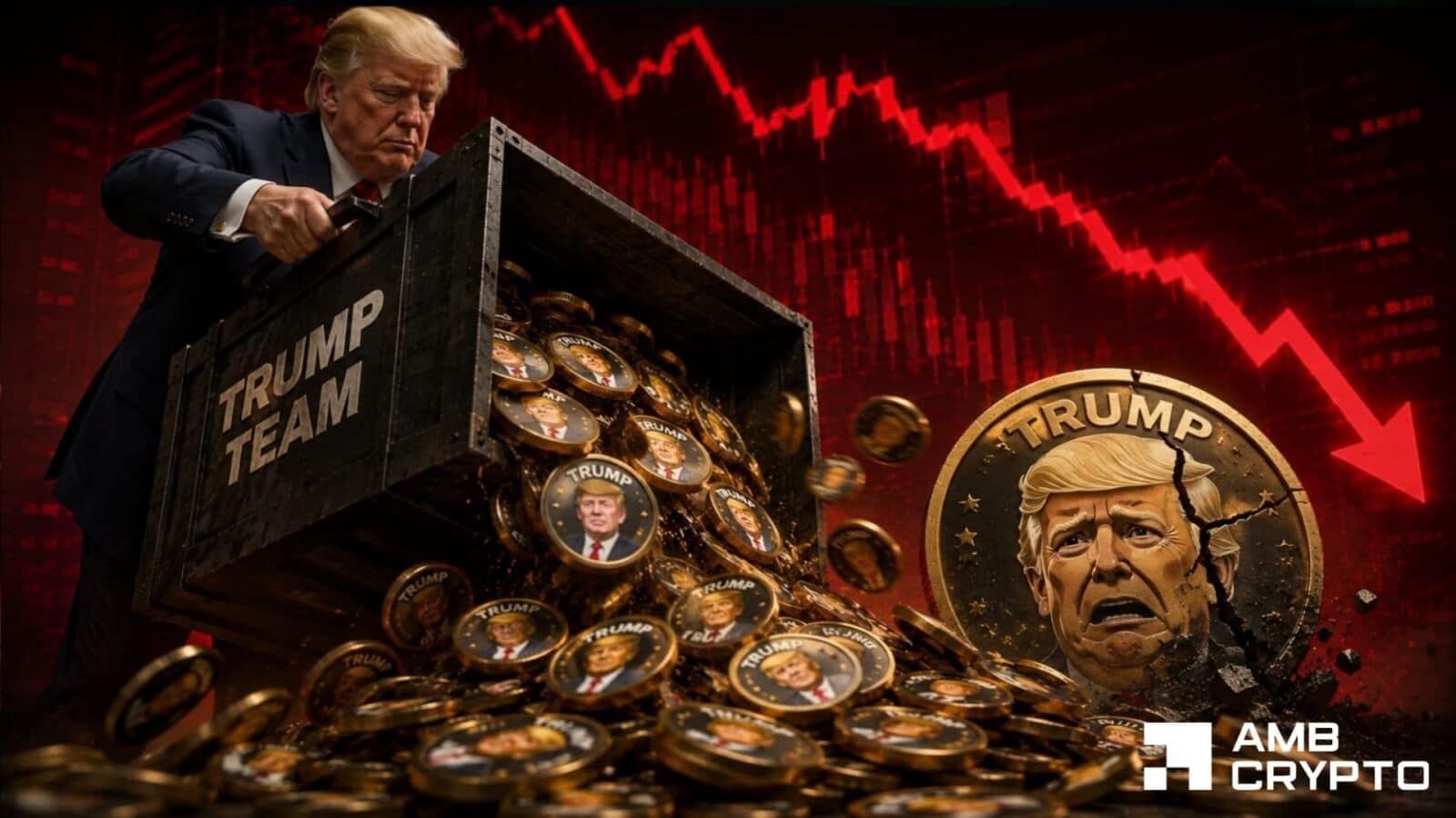 Trump Team Moves $16.9M in TRUMP Tokens Amid Price Slump and Lower Trading Volume