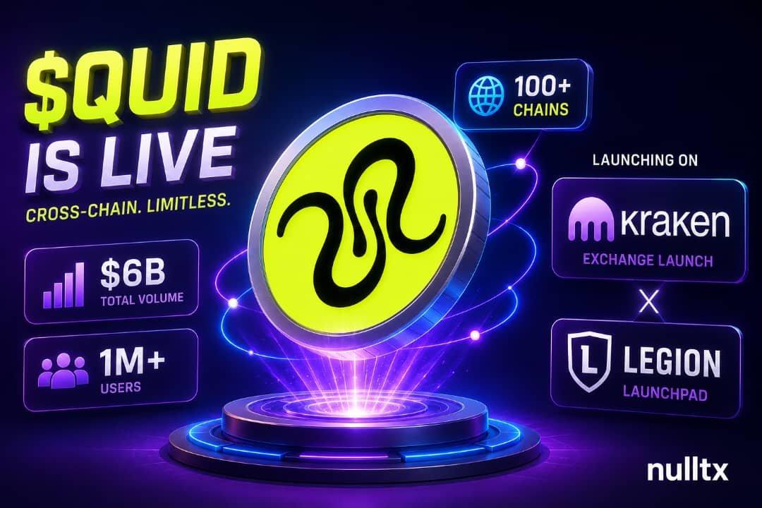 Token $QUID from Squid Set for Public Sale on Kraken and Legion