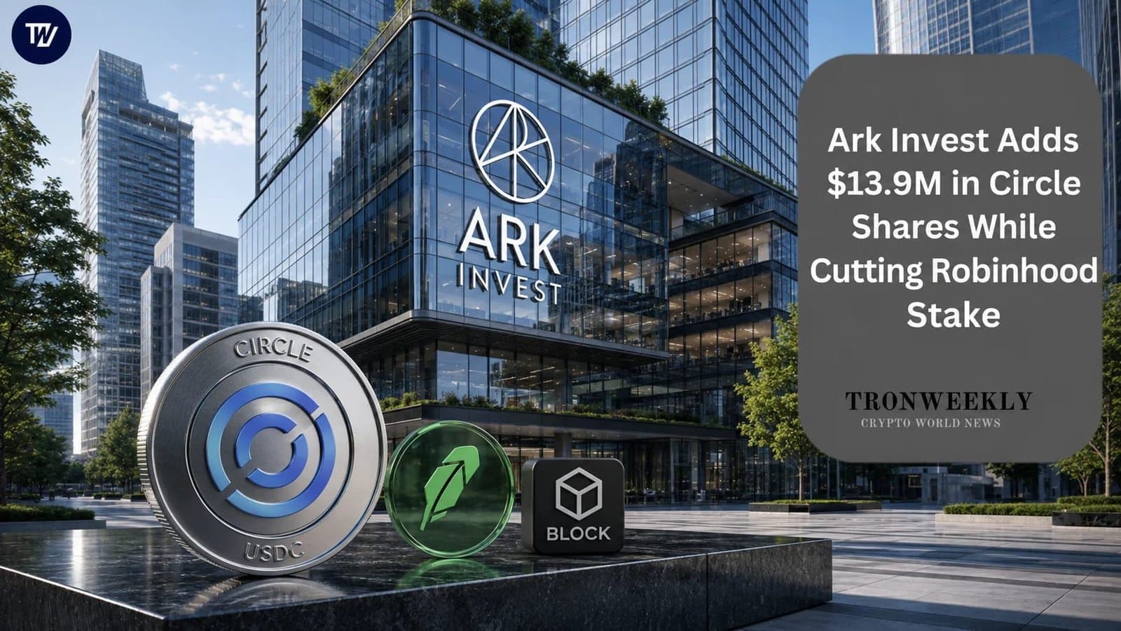 Ark Invest Expands Holdings in Circle While Reducing Robinhood Shares