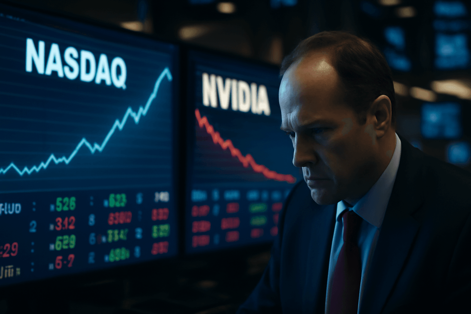 Nasdaq Climbs Back as Nvidia Shares Slip 5% Over AI Funding Worries