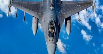Ukrainian F-16 Takes Down Russian Drone in First Gatling Gun Kill