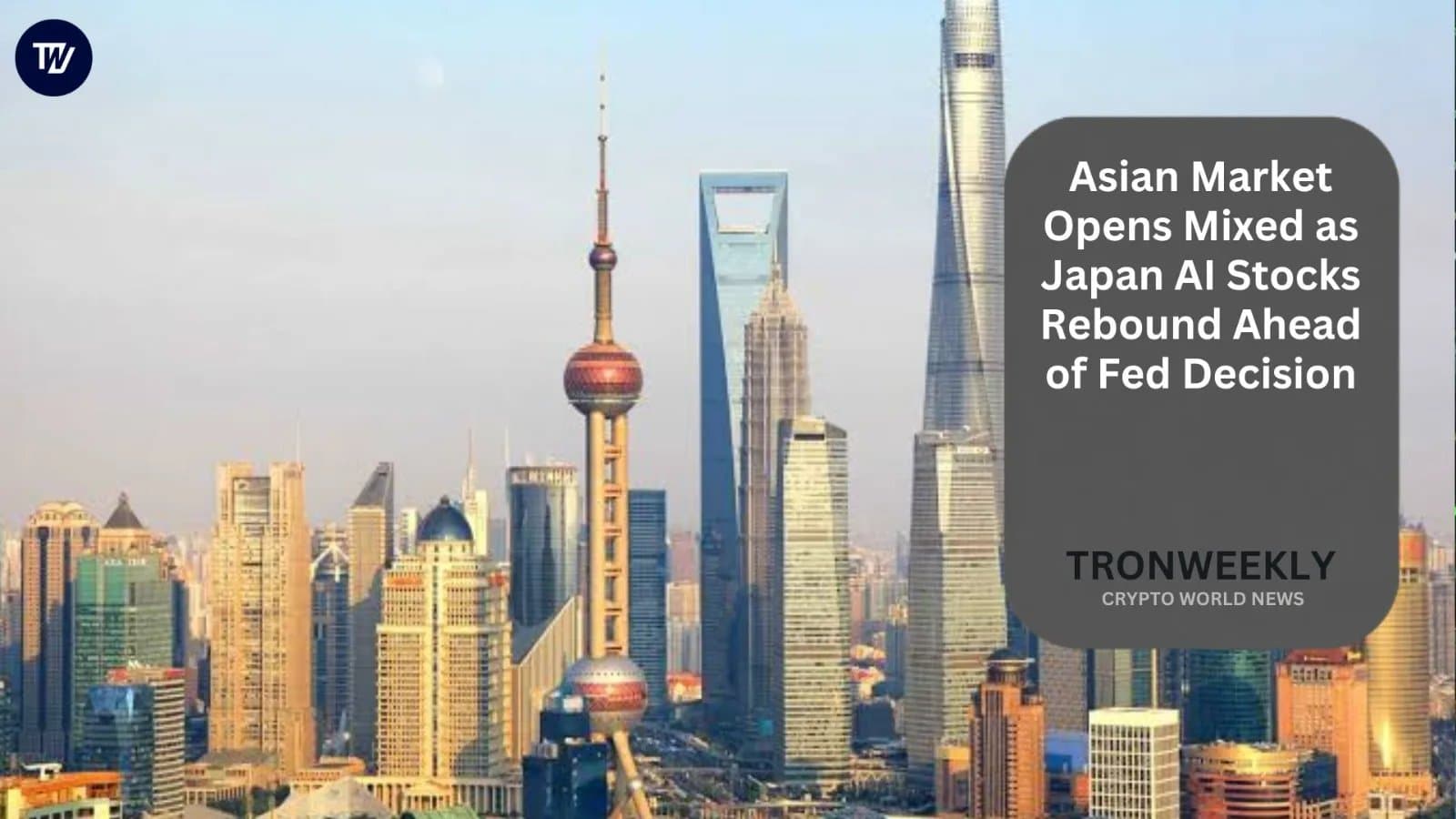 Asian Stocks Show Mixed Moves as Japan Tech Rebounds Before Fed Decision