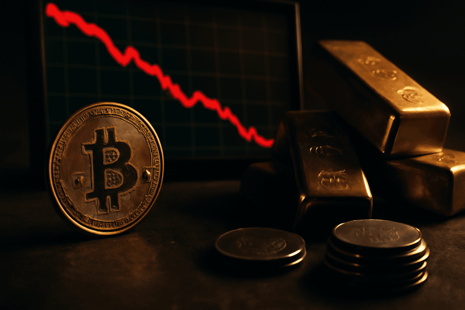 Crypto Markets Slide Alongside Stocks and Gold, Reflecting Broader Economic Shifts