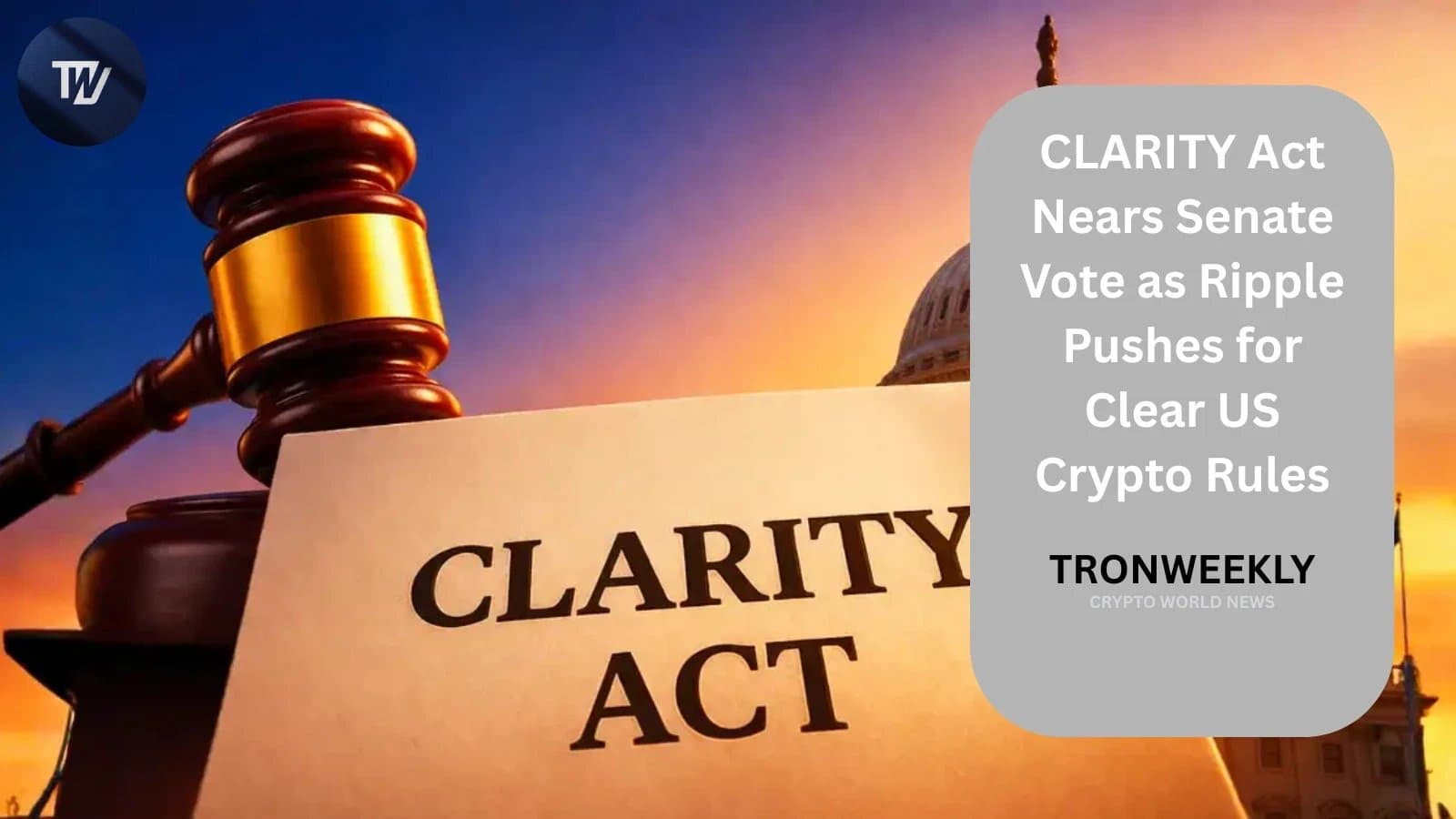 Ripple Advocates for CLARITY Act Ahead of Senate Discussions