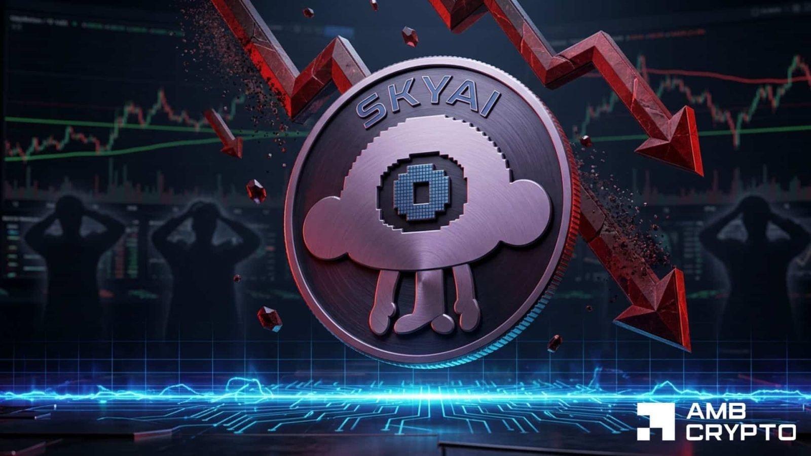 SKYAI experiences significant decline amid bearish market sentiment