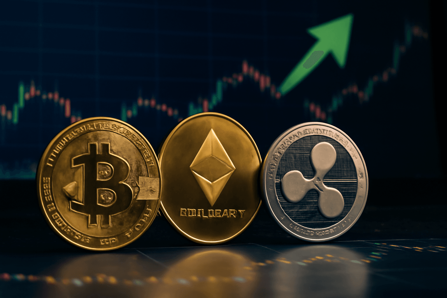 Bitcoin, Ethereum and XRP Show Positive Movement in Cryptocurrency Market