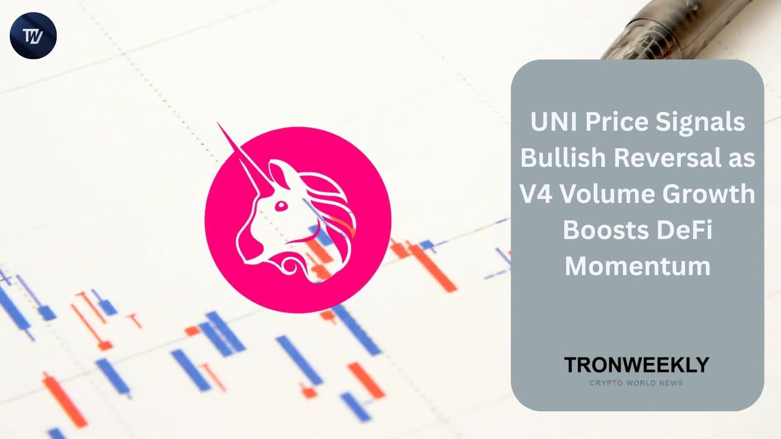 Uniswap's UNI Price Climbs as V4 Volume Leads DEX Sector