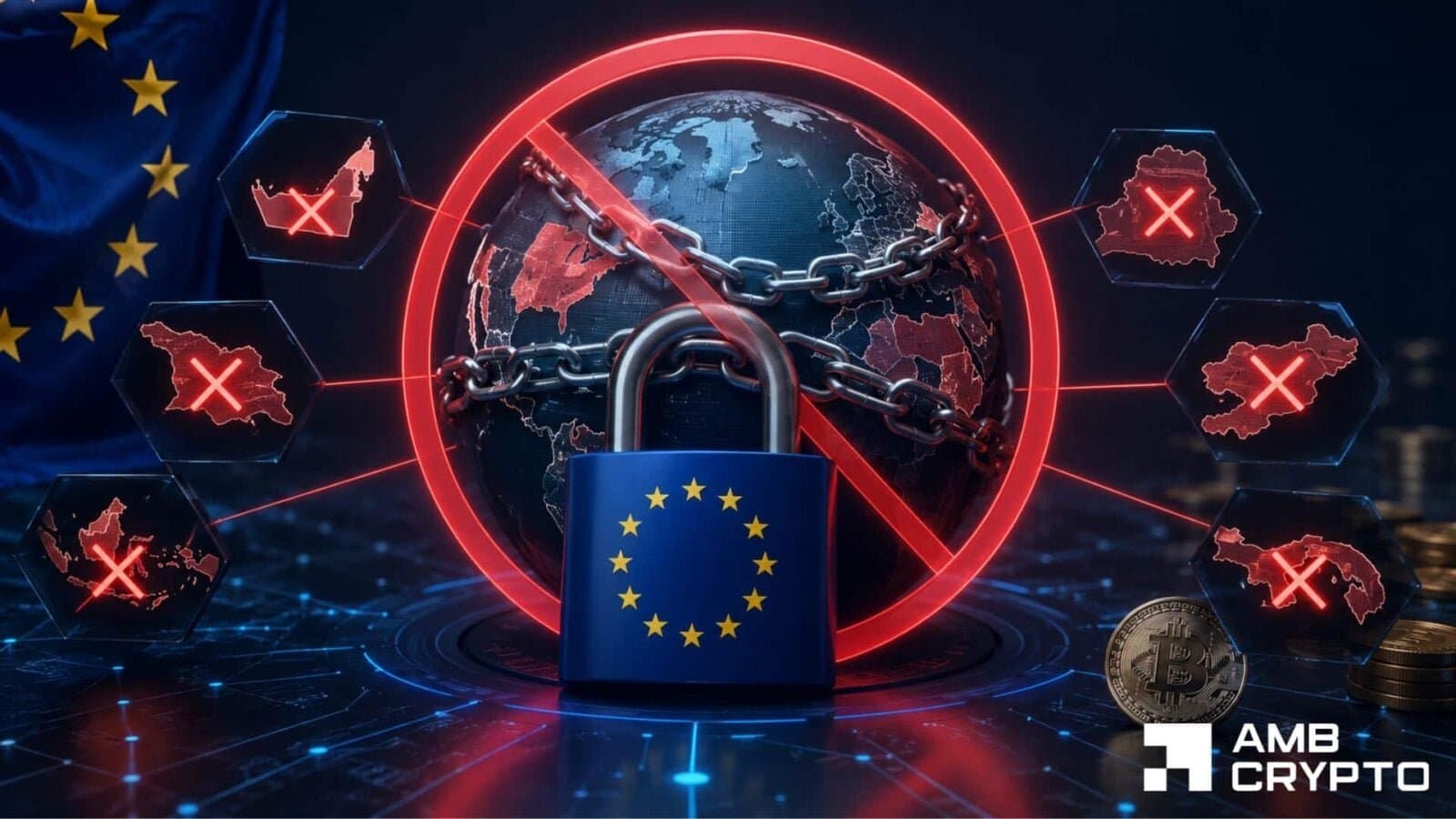 EU Expands Crypto Sanctions with Country-Level Ban on HTX and 13 Other Platforms