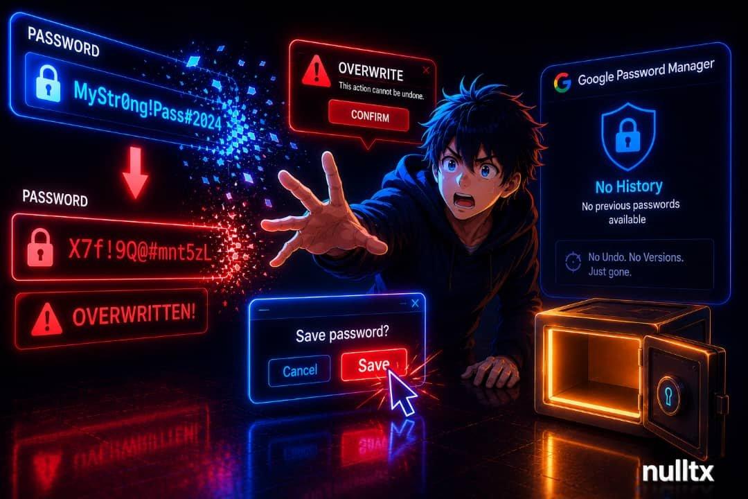 The Need for Version History in Google Password Manager