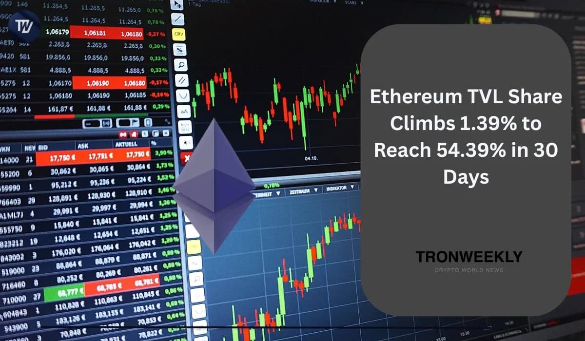 Ethereum Boosts Its Share of Total Value Locked in DeFi to Over 54%