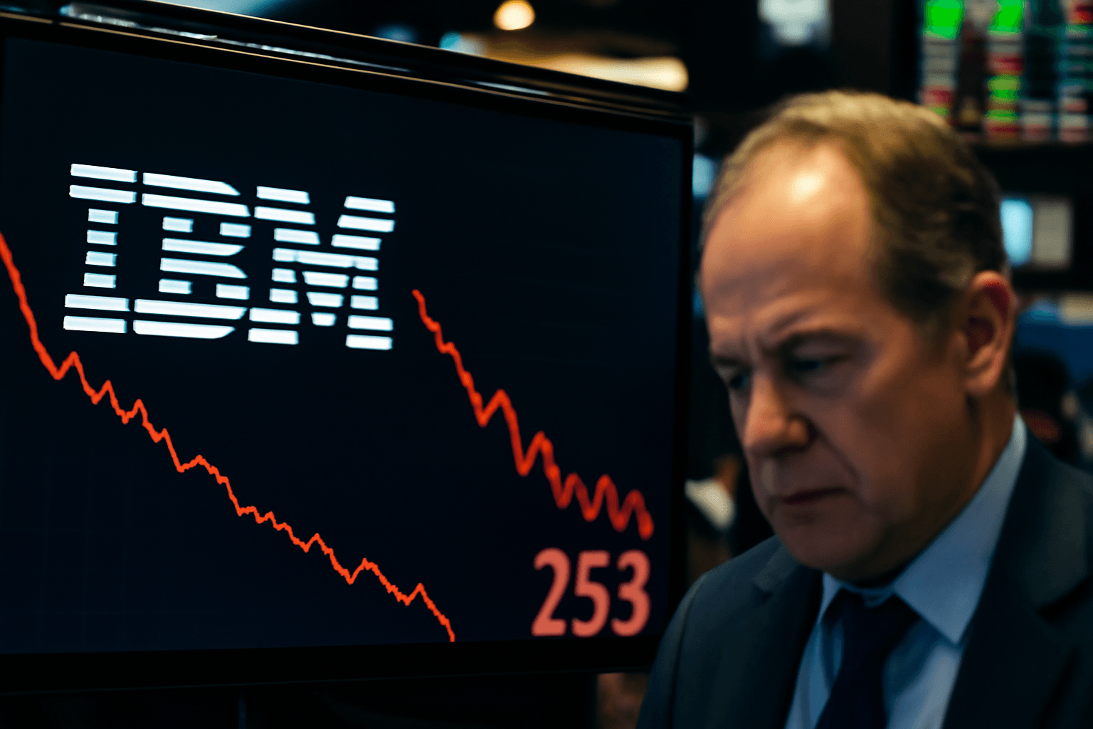 IBM Shares Drop 25% Following Disappointing Earnings Report