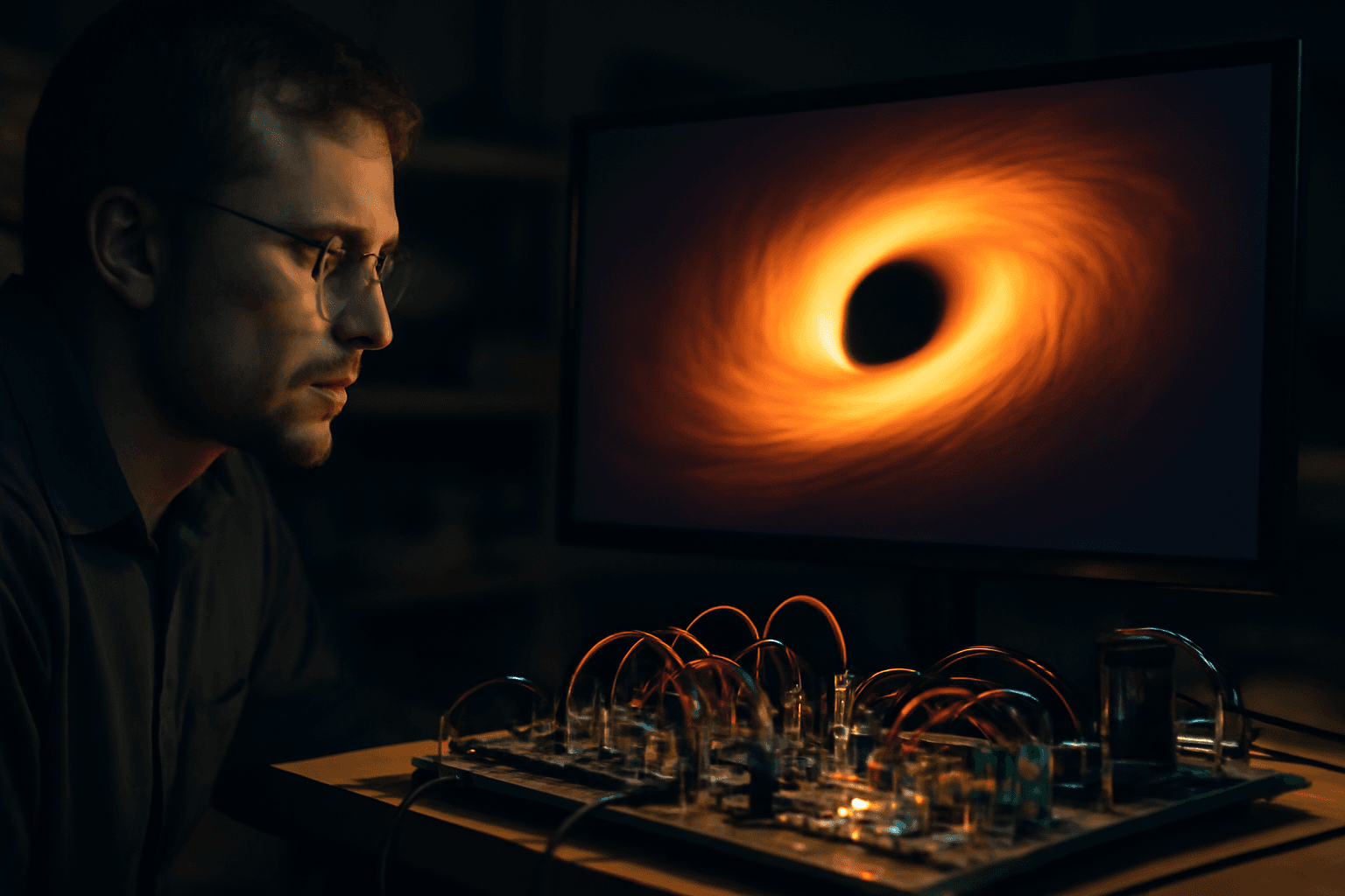 Physicists Simulate Energy Leakage of Spinning Black Holes Using Stationary Circuitry
