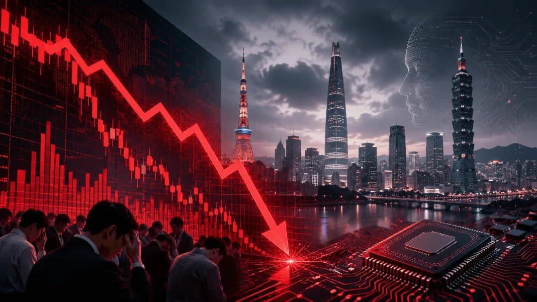 Asian Stocks Plunge Nearly $1 Trillion on Fed Move and AI Sector Worries