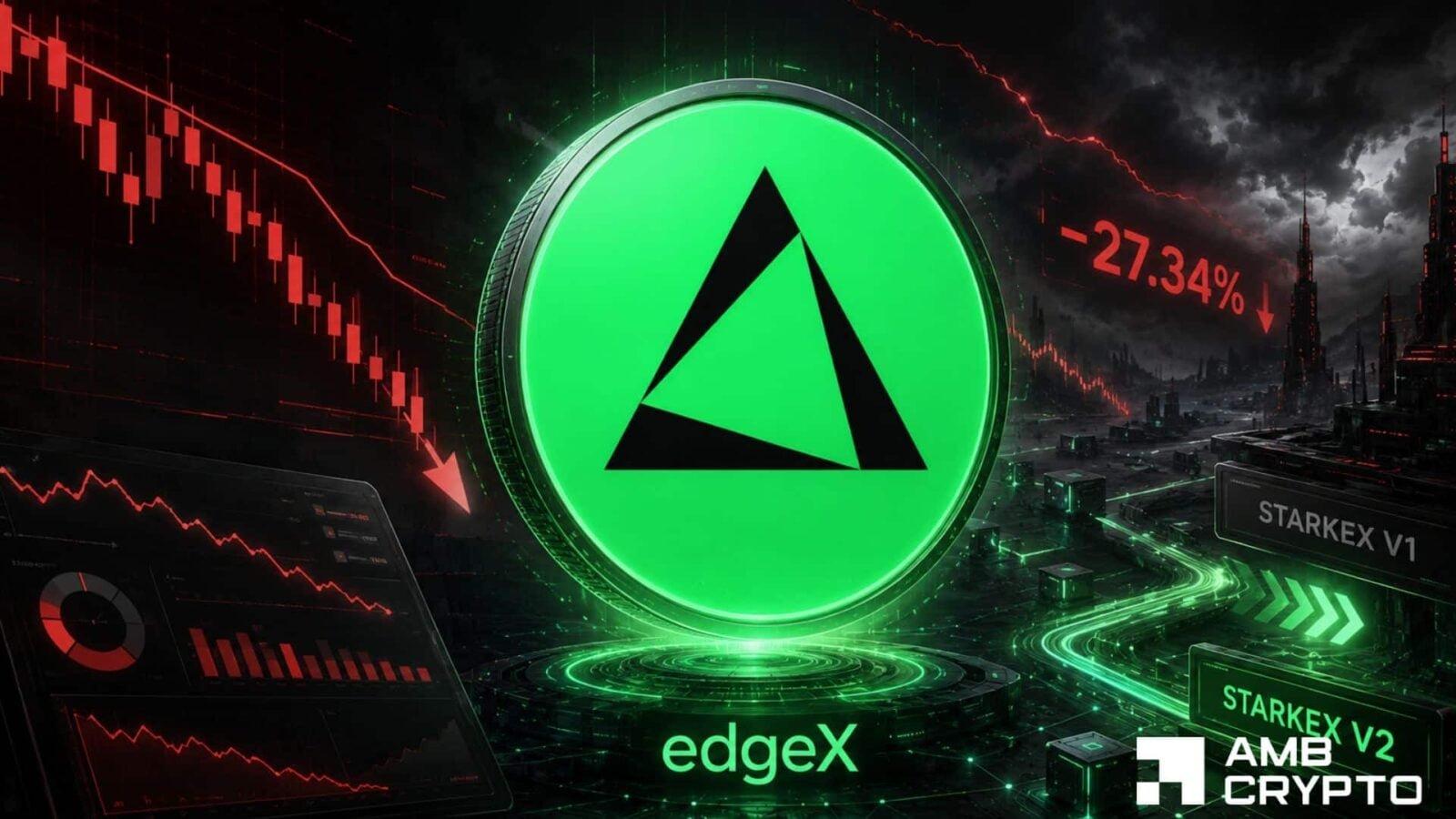 edgeX Faces Selling Pressure Amid Infrastructure Upgrades
