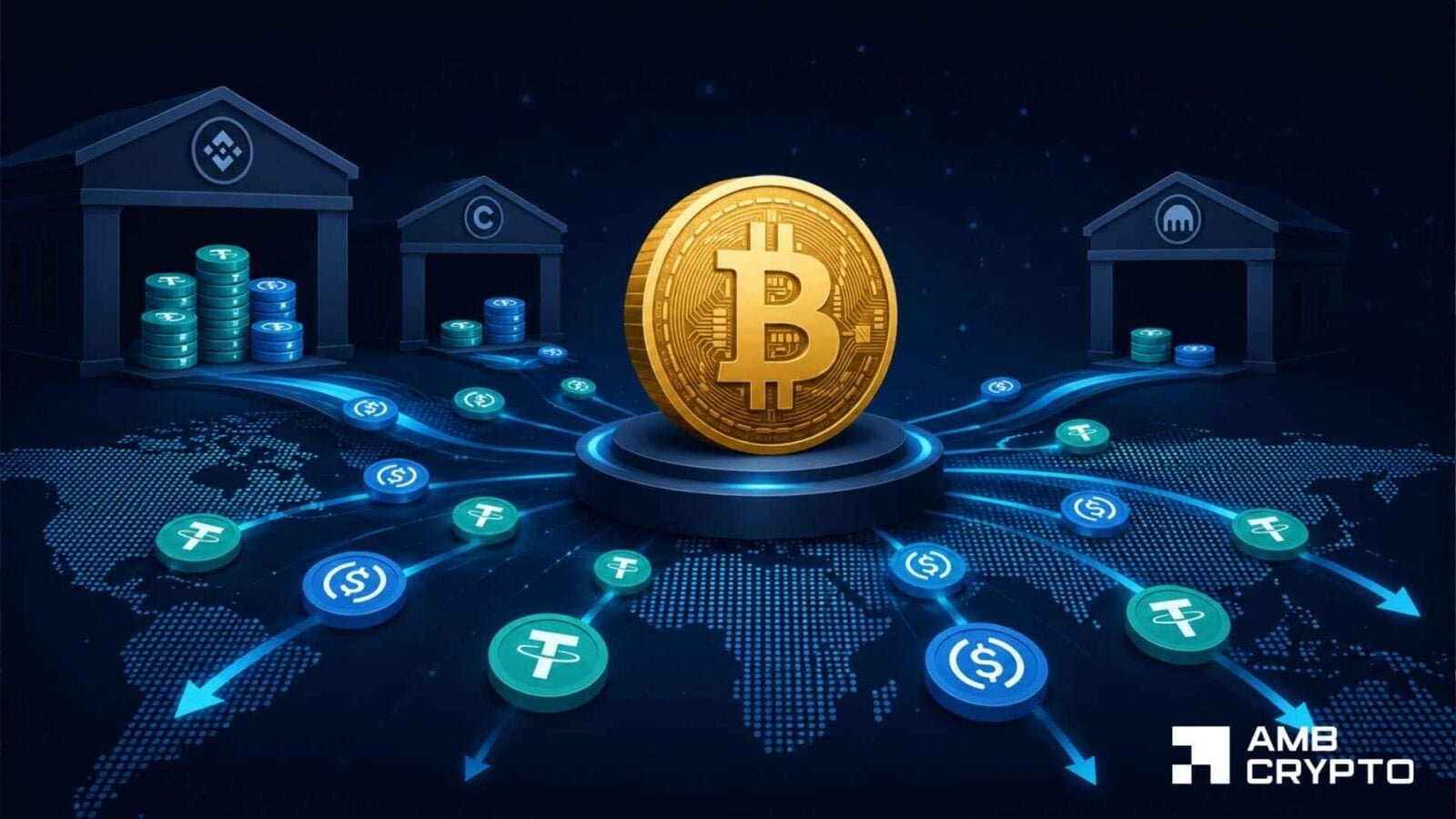 Binance Sees $7 Billion Stablecoin Exodus as Bitcoin Faces Liquidity Challenges