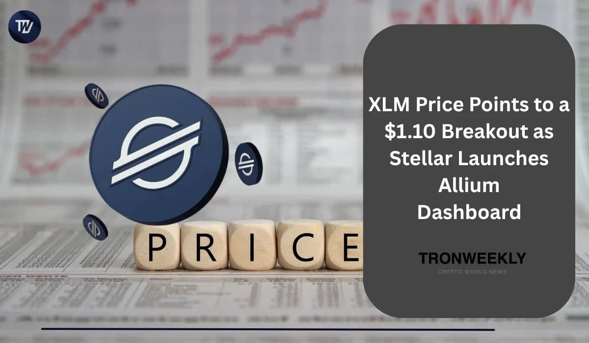 Stellar’s XLM Eyes $1.10 Breakout Amid Launch of New Real-Time Analytics Tool