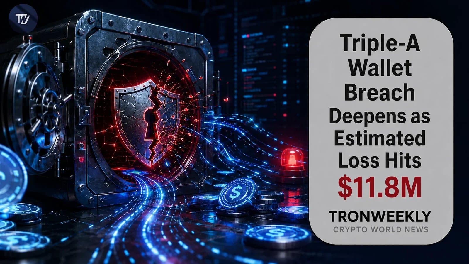 Triple-A Wallet Hack Causes $11.8 Million Loss, Company Confirms No Customer Funds Impact