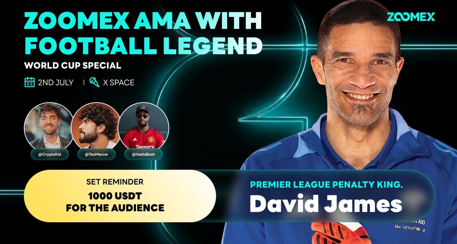 David James Discusses Goalkeeping and Trading Insights During Zoomex Event