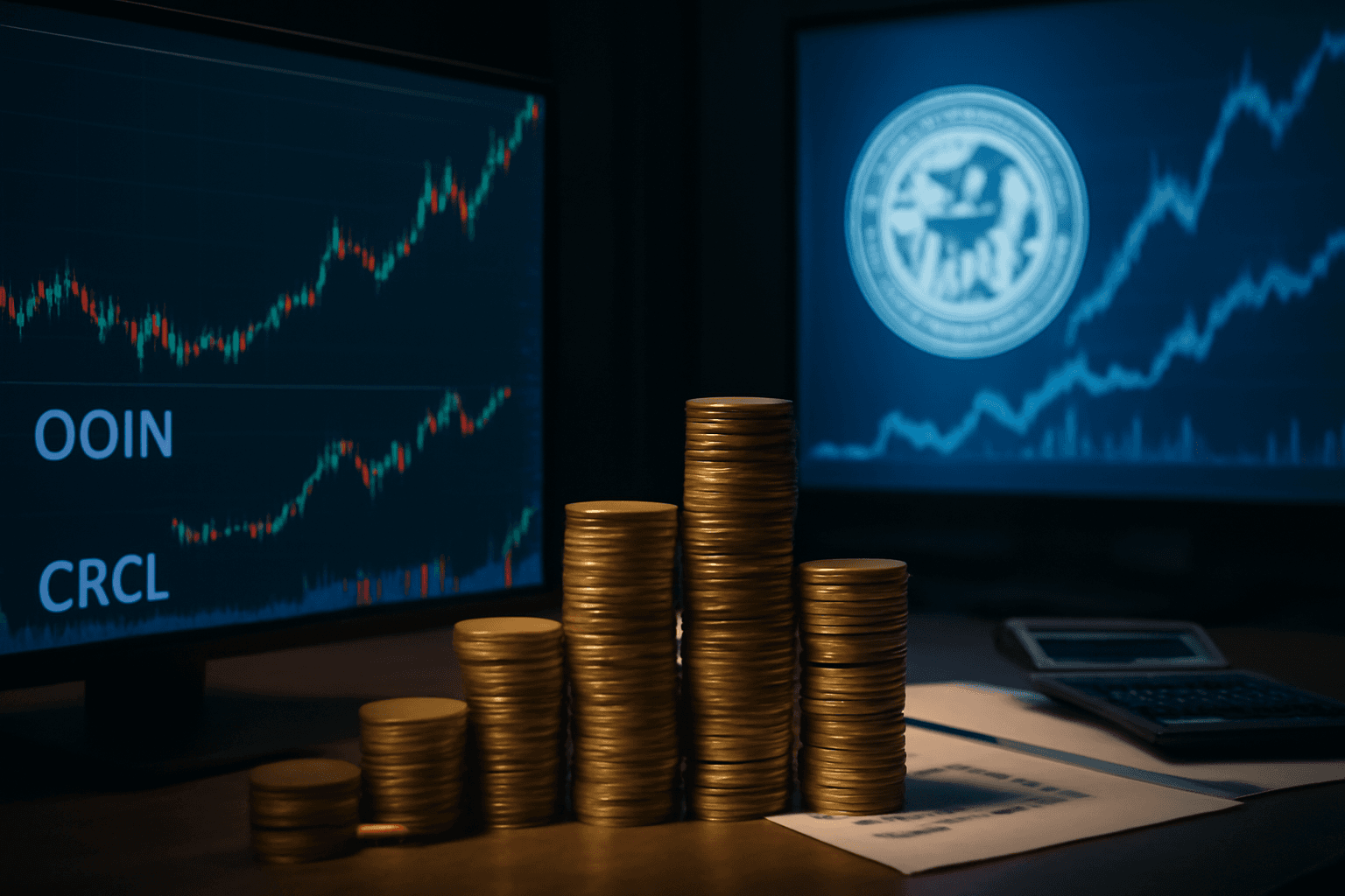 COIN and CRCL Stocks Climb Ahead of Fed Meeting Amid Moderate Rate Hike Odds