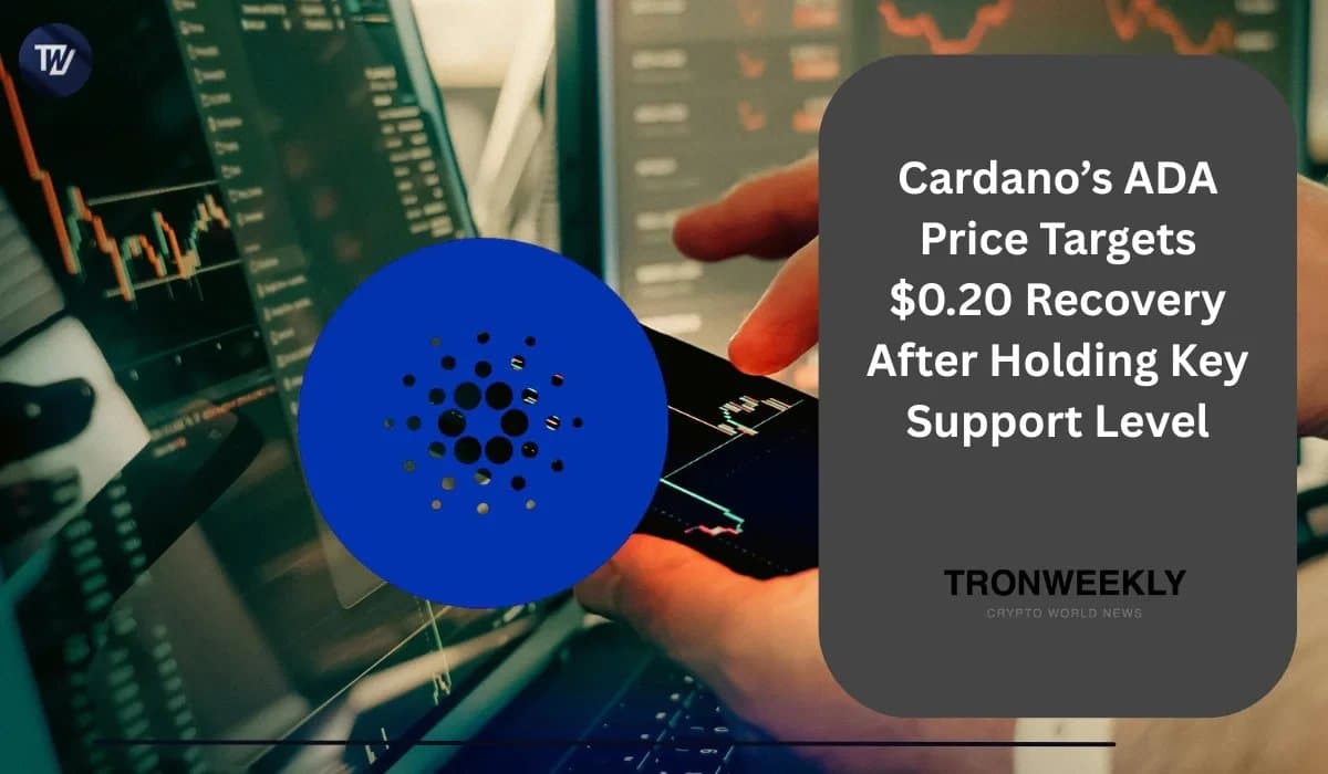 Cardano's ADA Aims for $0.20 After Holding key Support Level