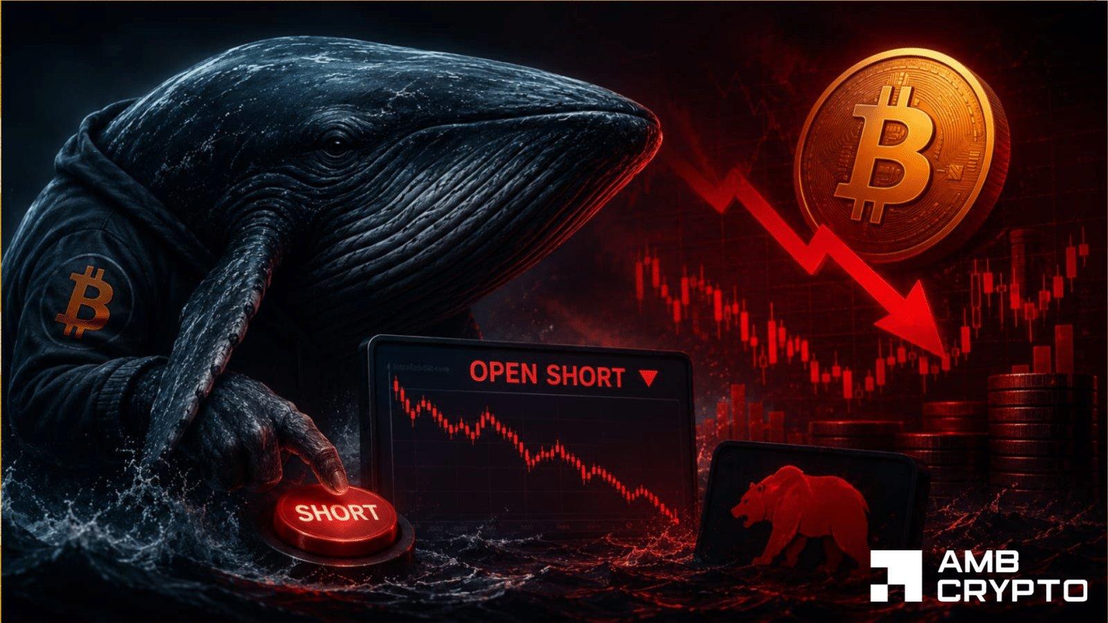 Crypto Trader Places $31 Million Short Bet on Bitcoin Market