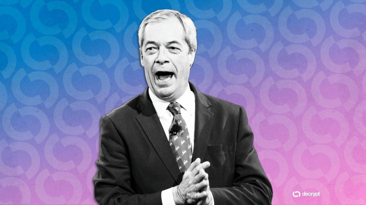 UK Standards Authority Investigating Farage for Possible Crypto Lobbying