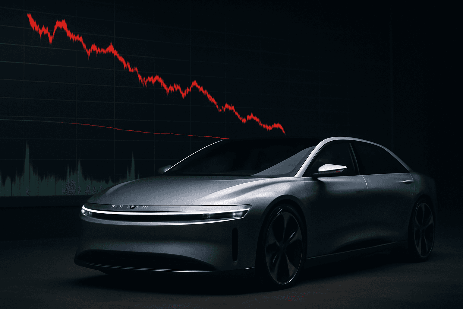 Lucid Motors Faces Bankruptcy Speculation as Shares Drop Over 50%