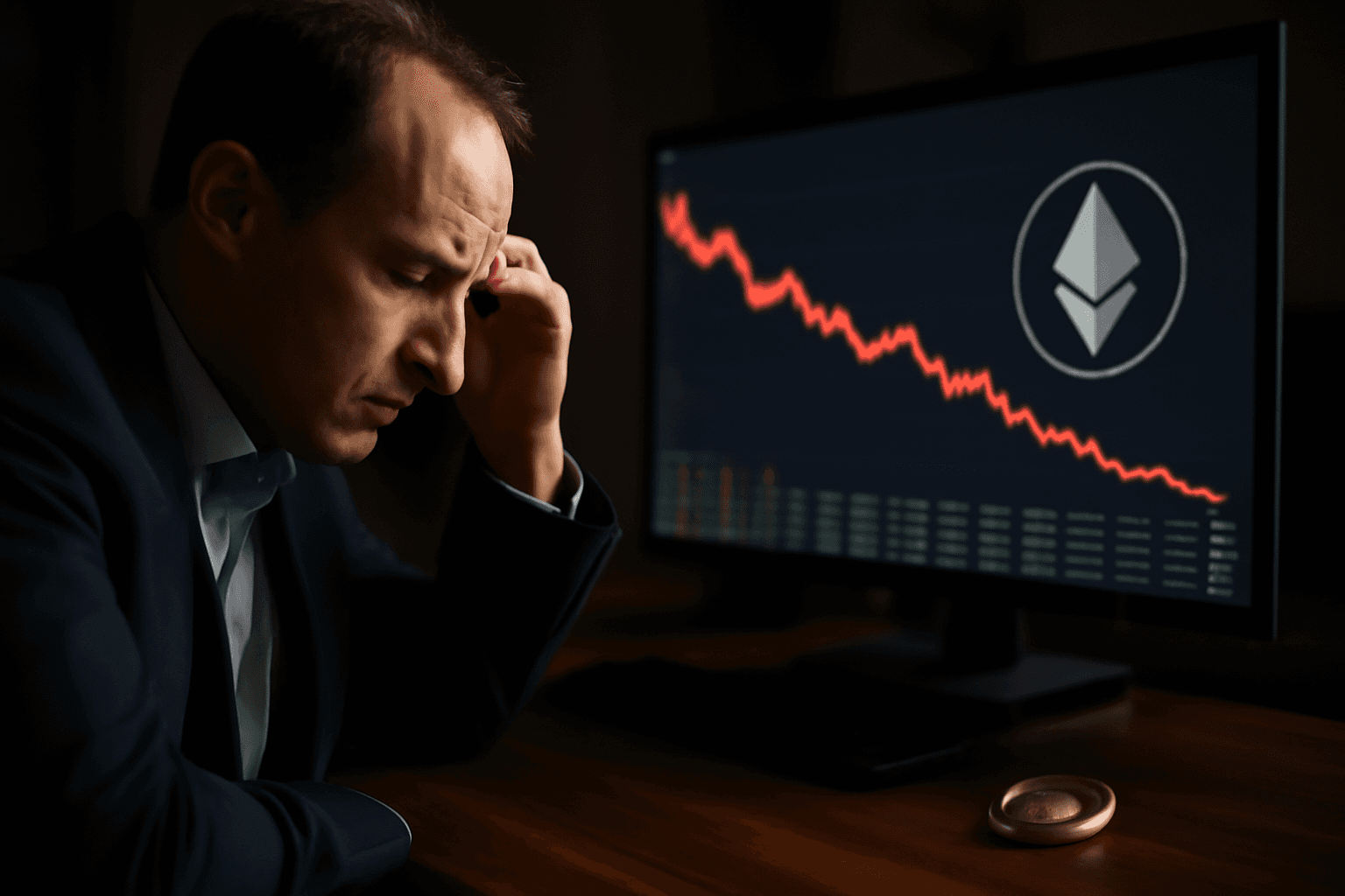 Ethereum Whale Faces $23.8 Million Loss After Four Years