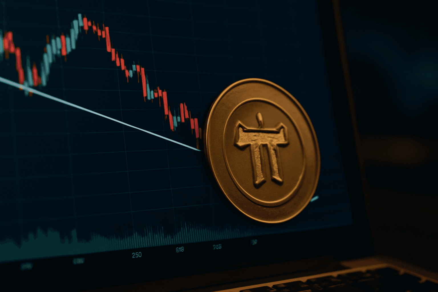 Pi Network Faces Price Decline as Support Trendline is Tested