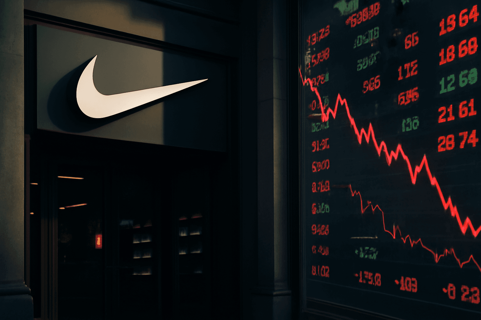 Nike Shares Approach Yearly Low as Store Closures Weigh on Revenue