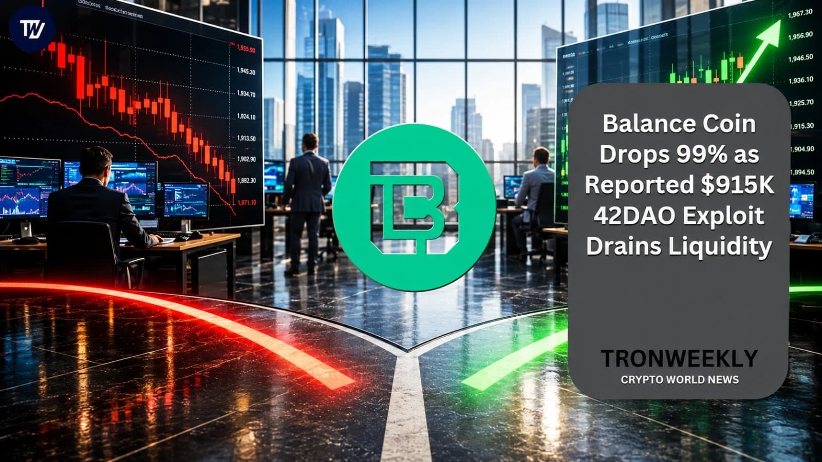 Balance Coin Plummets Nearly 100% Following $915K 42DAO Exploit