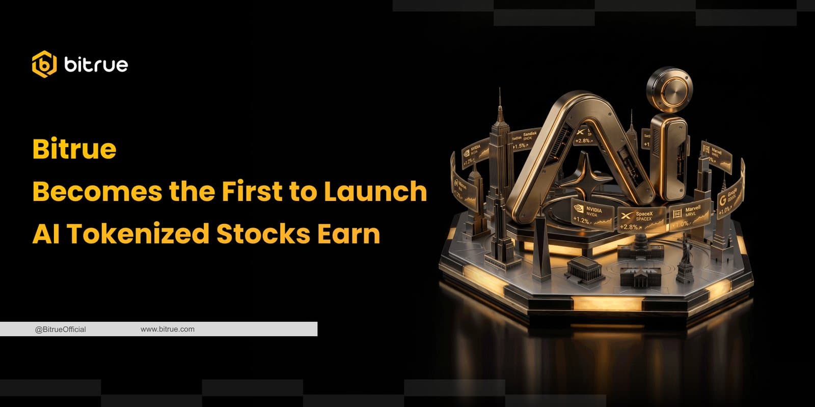 Bitrue Launches AI Tokenized Stocks With Fixed 7% Annual Yield
