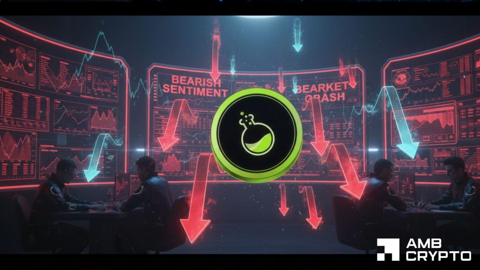 LAB Token Drops 34% to $9 as Leverage Unwinds and $7.65 Support Comes Into Focus