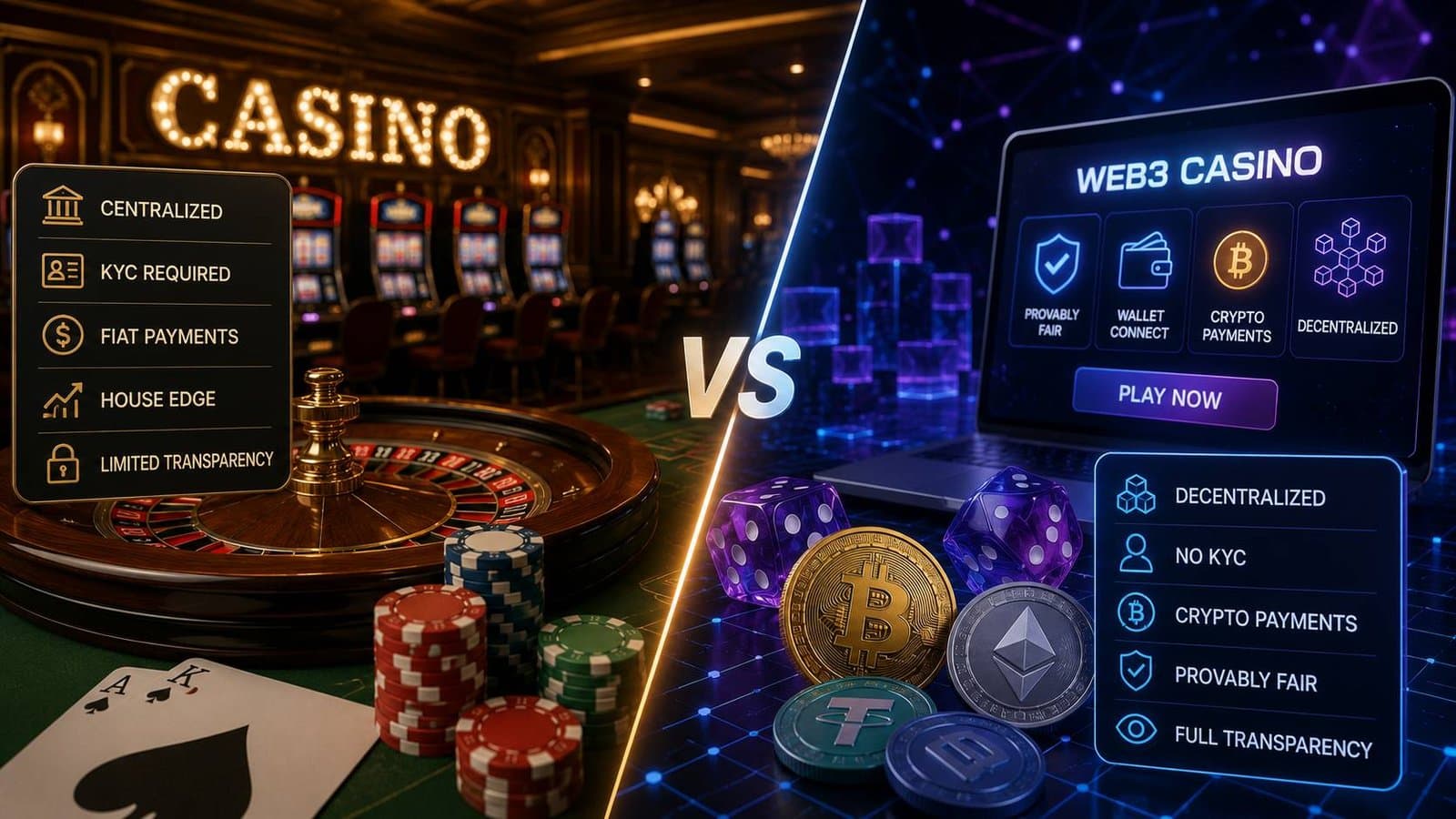 Key Differences in Web3 and Traditional Casinos Impacting Player Funds