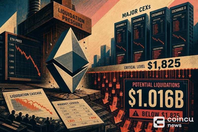 Ethereum Liquidations Could Surge Past $1 Billion if Price Drops Below $1,825
