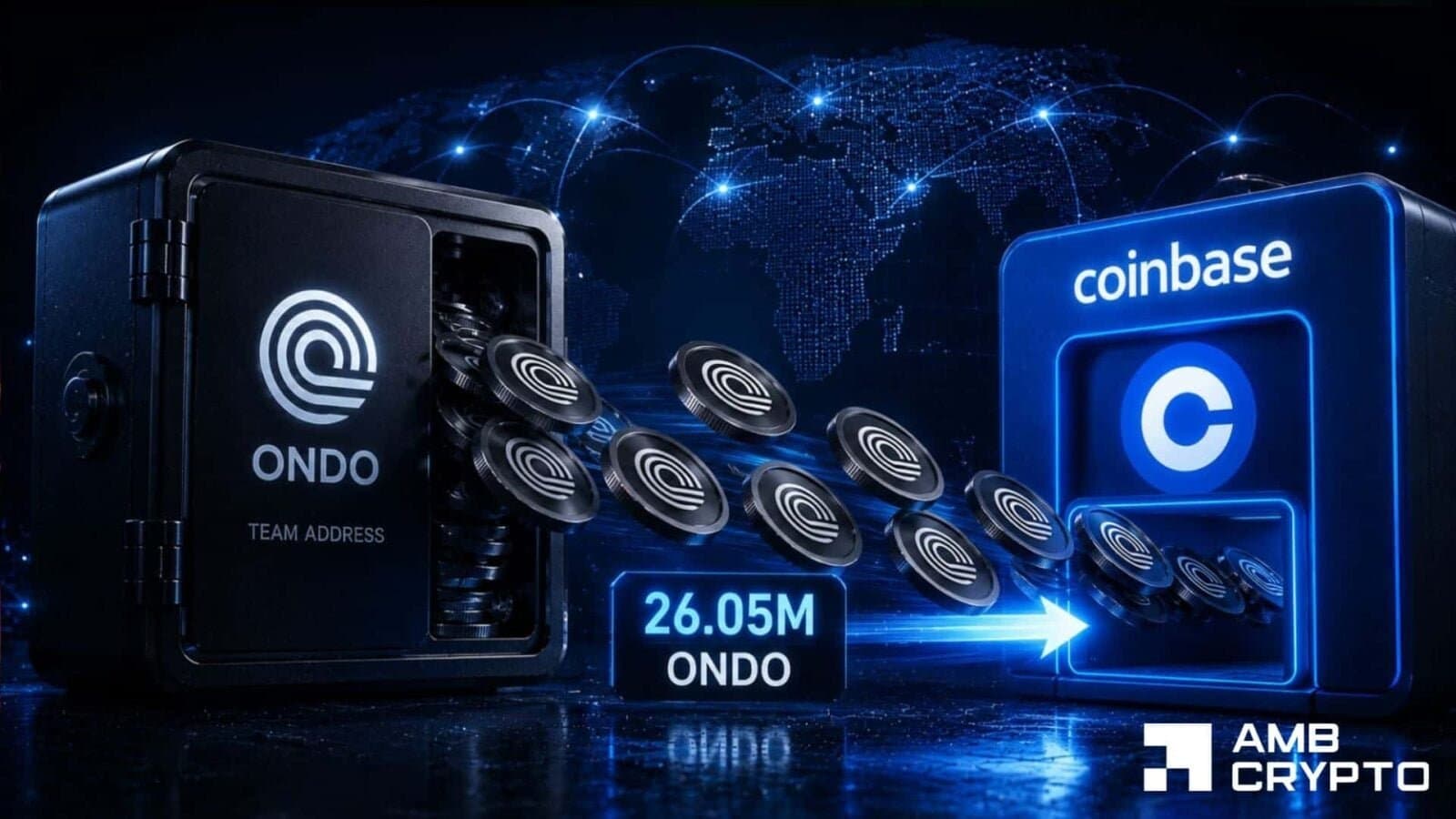 Ondo Team Wallet Moves 26M ONDO Tokens to Coinbase, Sparking Sell Concerns