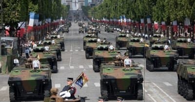 European Soldiers March in Paris for Ukraine on Bastille Day
