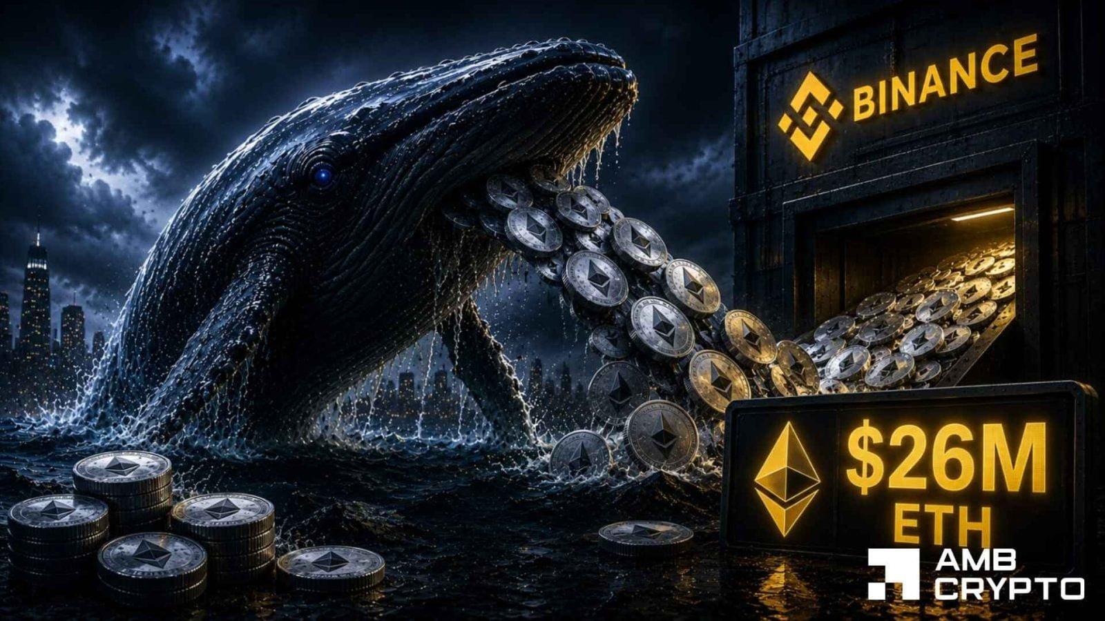 Whale Transfer of $26 Million Raises Questions About Ethereum Stability