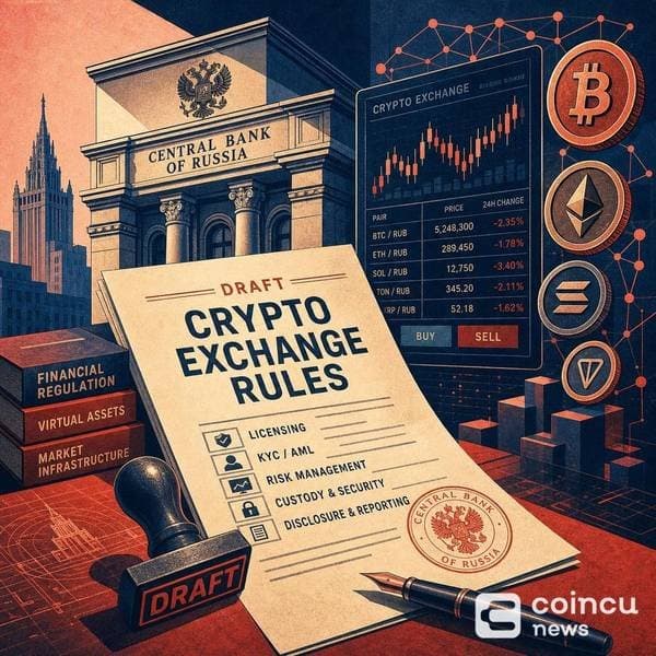 Russia's Central Bank Proposes New Draft Rules for Crypto Exchanges and Custodians