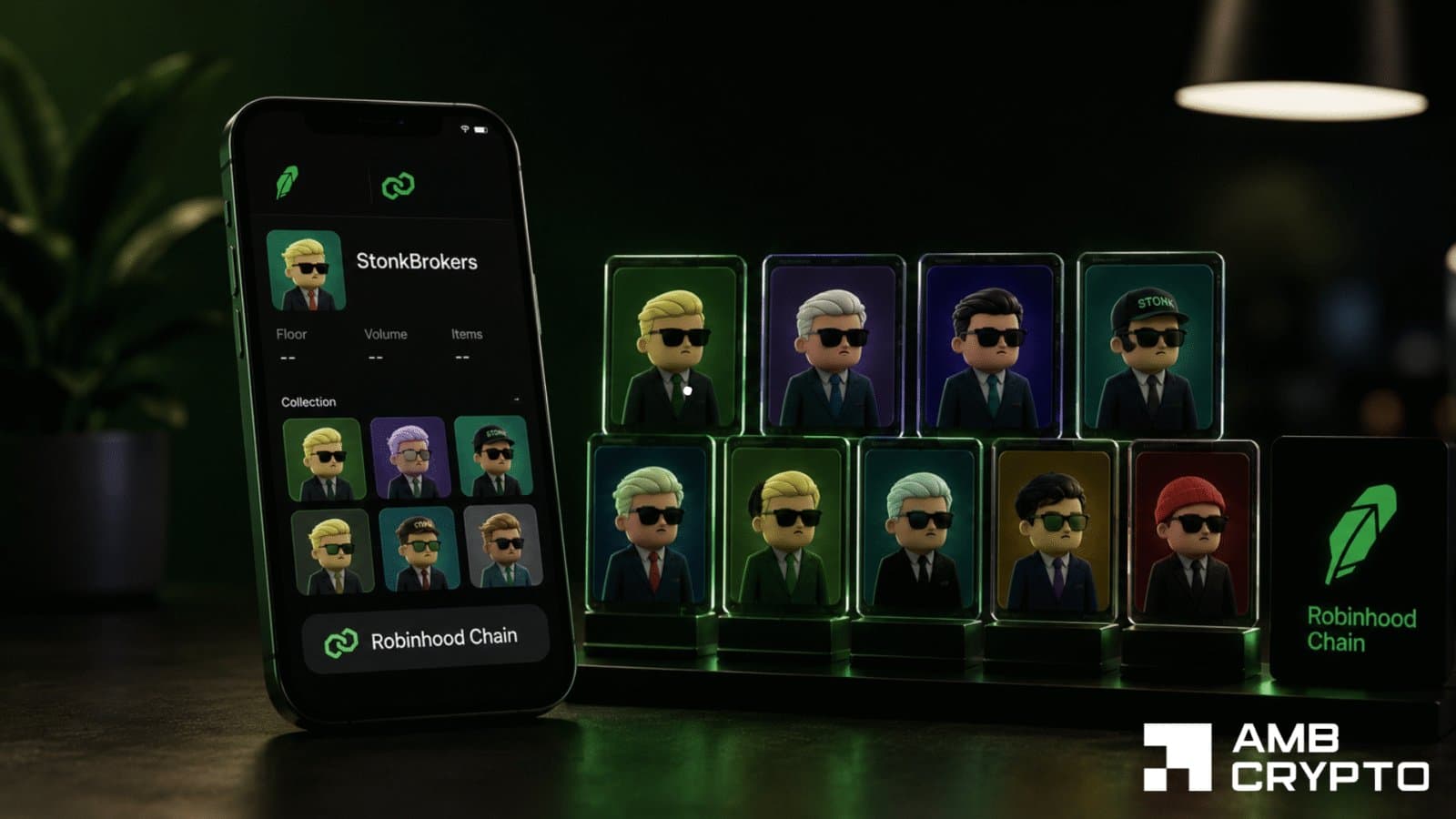 StonkBrokers NFT rockets past $12K on Robinhood Chain in record sprint