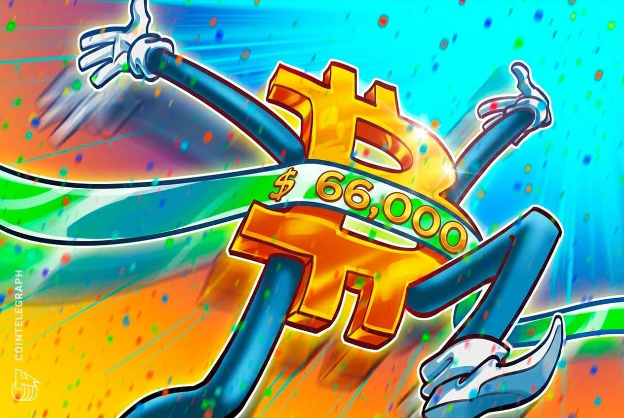 Bitcoin Surges to $66,300 Amid Breakout From Consolidation Range