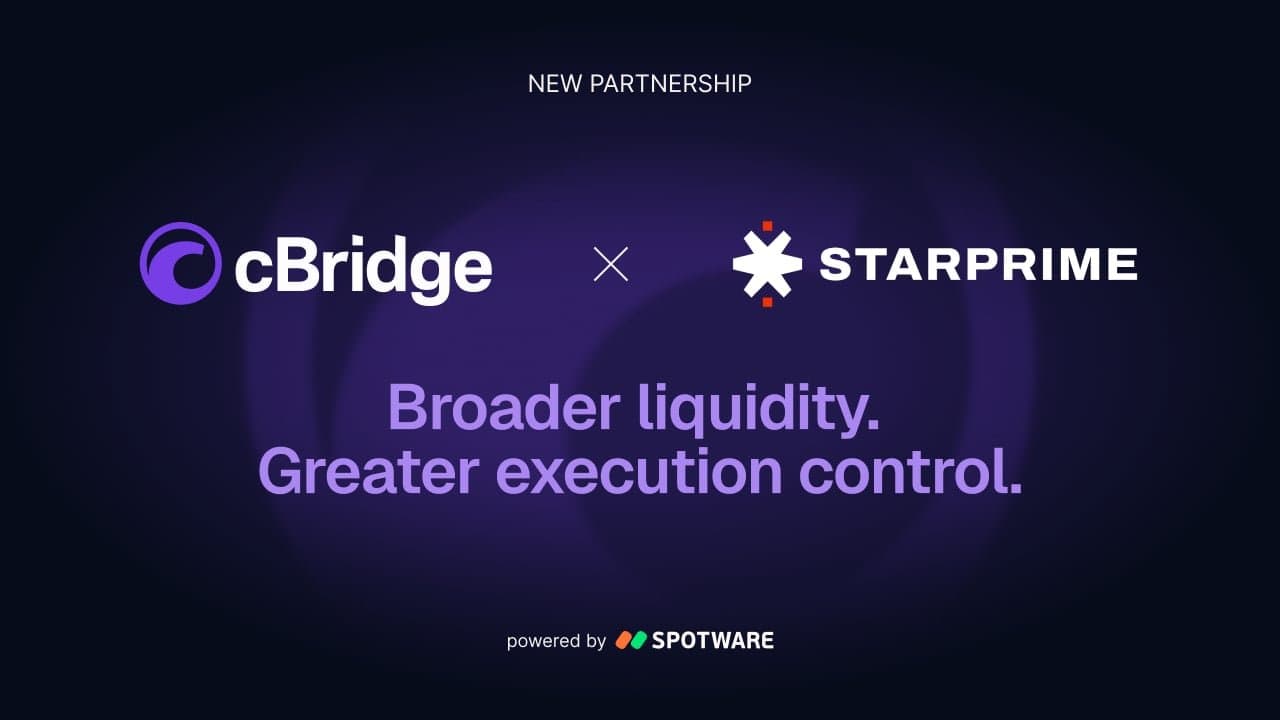 New Partnership Enhances Broker Liquidity with STARPRIME via cBridge