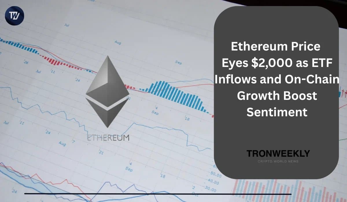 Ethereum Price Approaches $2,000 Amid Increased ETF Investments