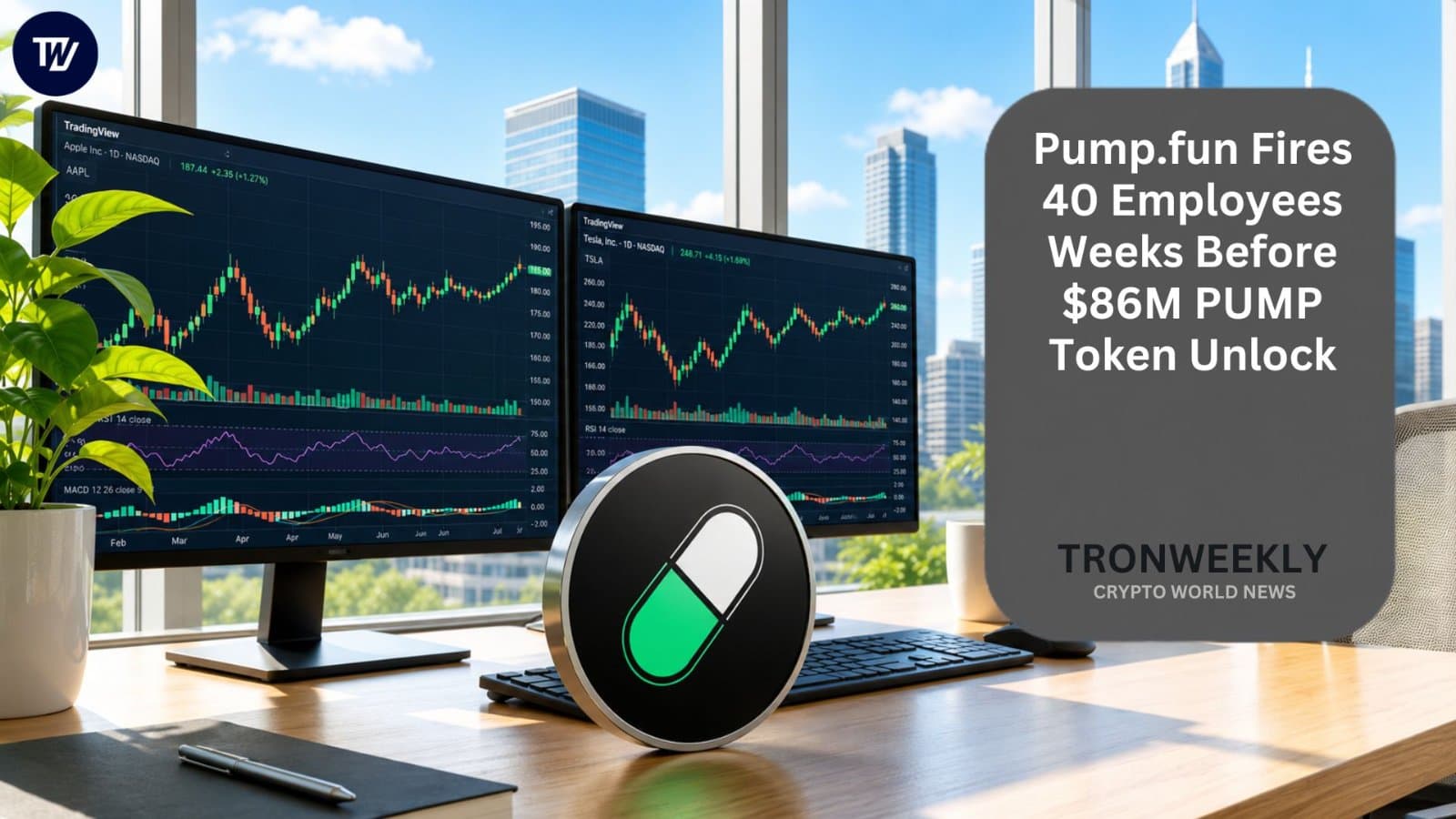 Pump.fun Cuts Over 40 Staff Before Unlocking $86M in Tokens