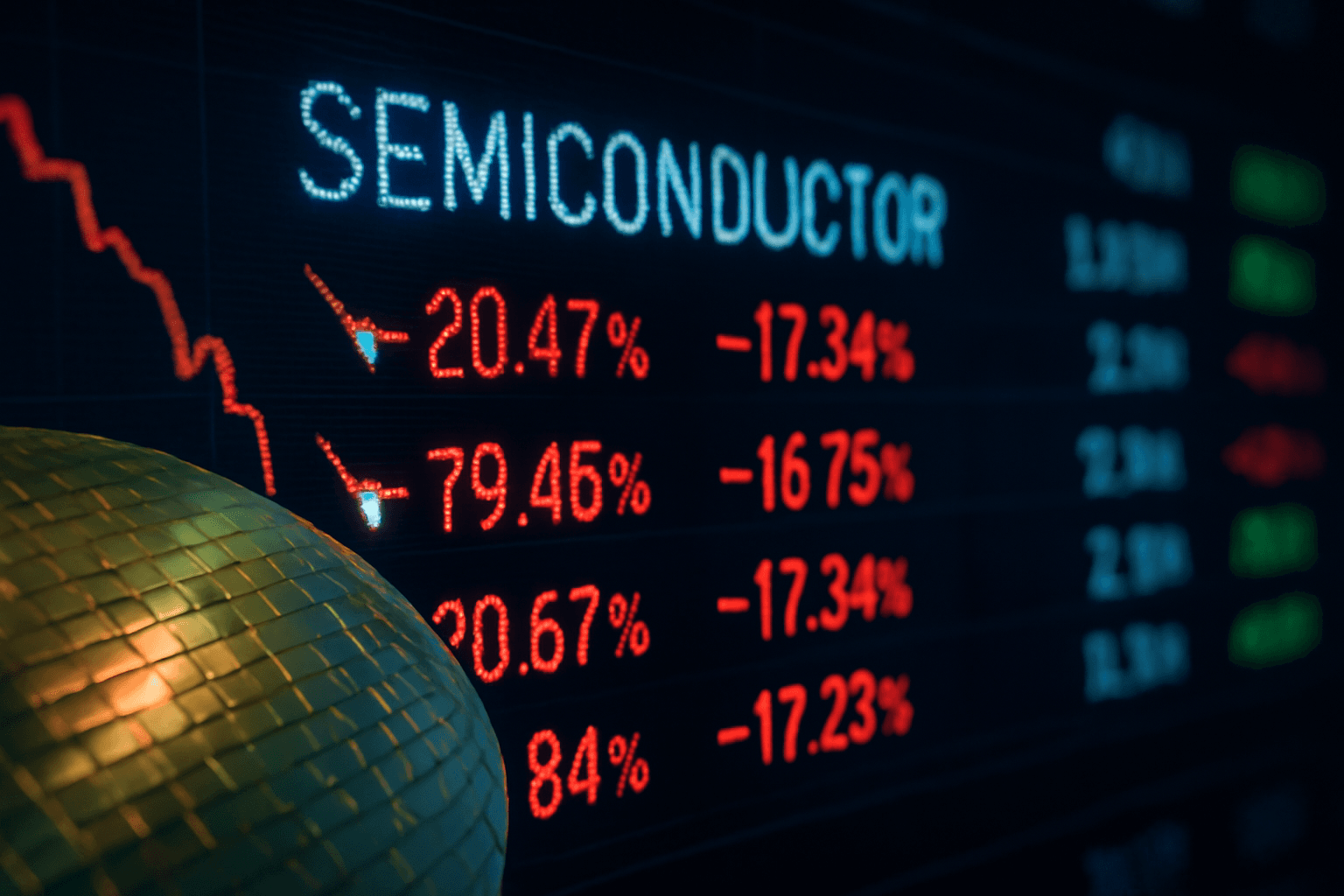 Global Semiconductor Stocks Drop 20 Percent from Peak, Enter Bear Market