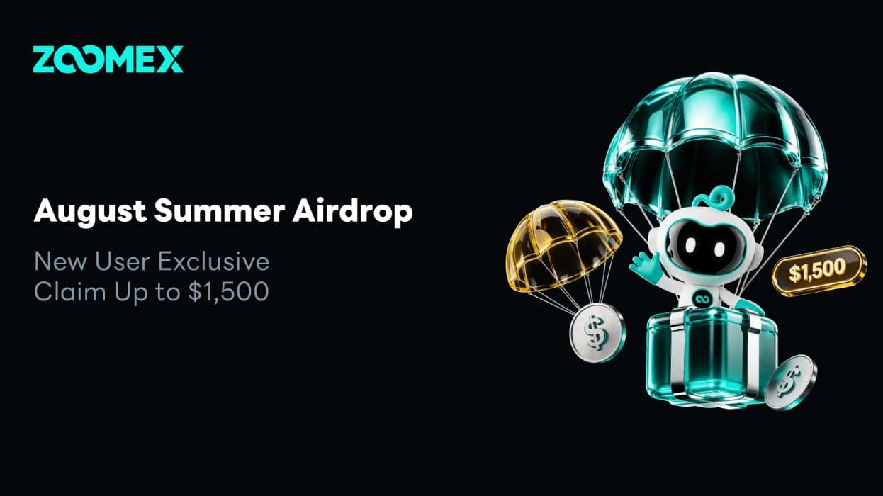 Zoomex Rolls Out August Airdrop With $1,500 in Rewards for New Traders