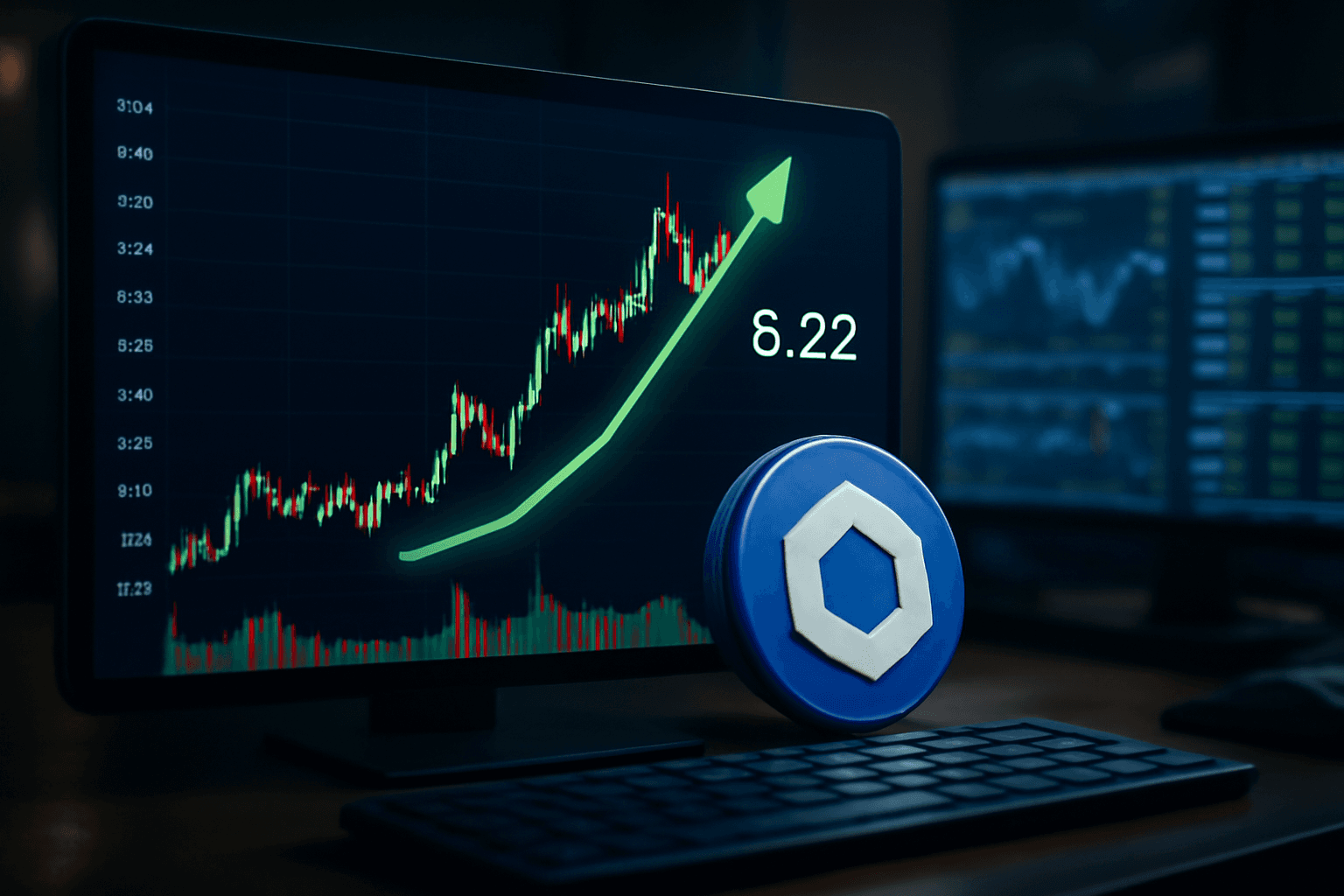 Chainlink Surges to $8.22 as Open Interest Increases
