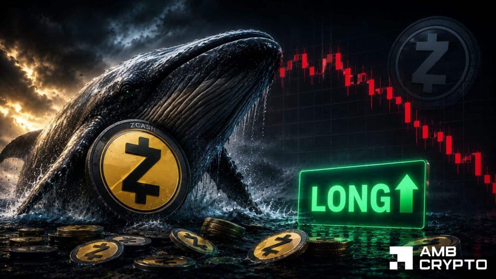 Whale Bets $8.1M on ZEC Recovery With 2x Long on HyperLiquid
